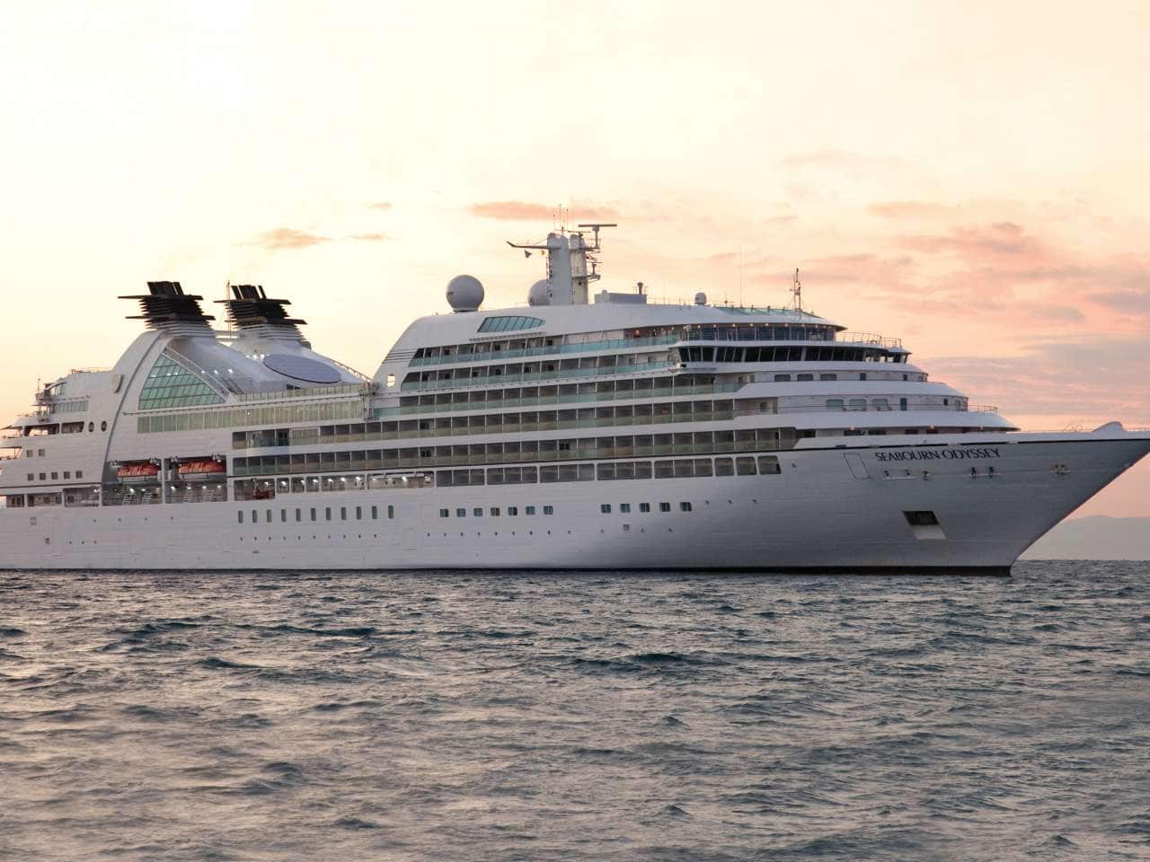 Seabourn’s Odyssey in a calm ocean