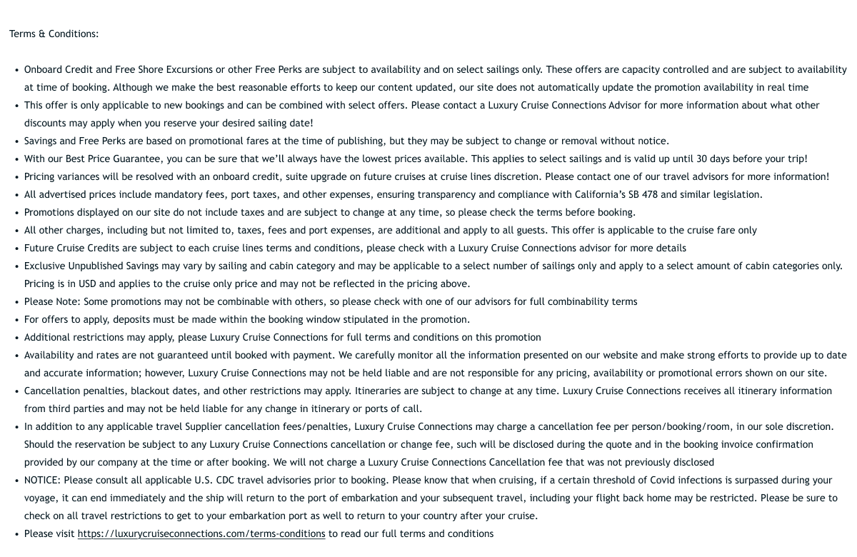 terms and conditions